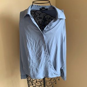 Forever 21 Button Detail Long Sleeve Blouse with Collar